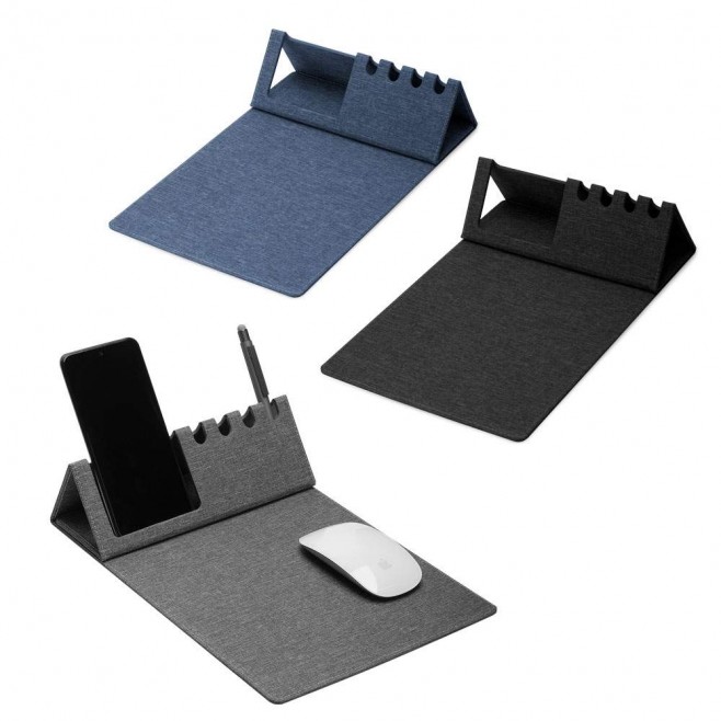 Mouse Pad com Suporte Celular e Canetas Promocional