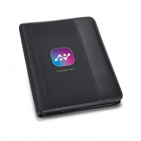 Pasta A4 em c. sintético e microfibra 