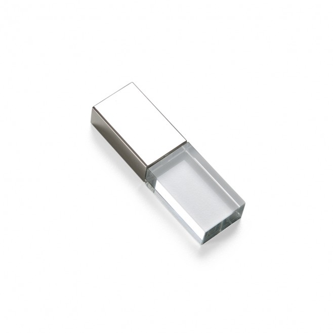 Pen Drive de Vidro Capacidade de 4 a 64 Gb, memória 2.0 e 3.0