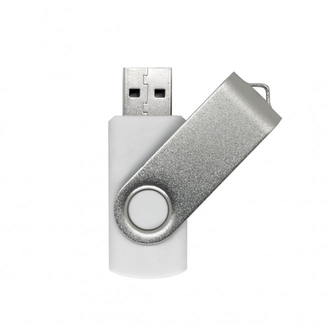 Pen drive de metal giratório Capacidade de 4 a 64 Gb, memória 2.0 e 3.0