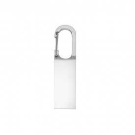 Pen drive metal fosco com mosquetão Capacidade de 4 a 64 Gb, memória 2.0 e 3.0