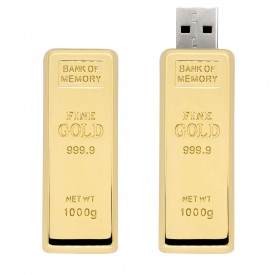 Formato barra de ouro Capacidade de 4 a 64 Gb, memória 2.0 e 3.0