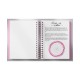 Planner Feminino permanente  Rosa e azul em Wire-o 