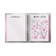 Planner Feminino permanente  Rosa e azul em Wire-o 