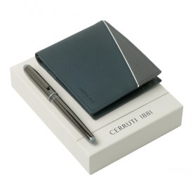Kit Carteira e Caneta Roller