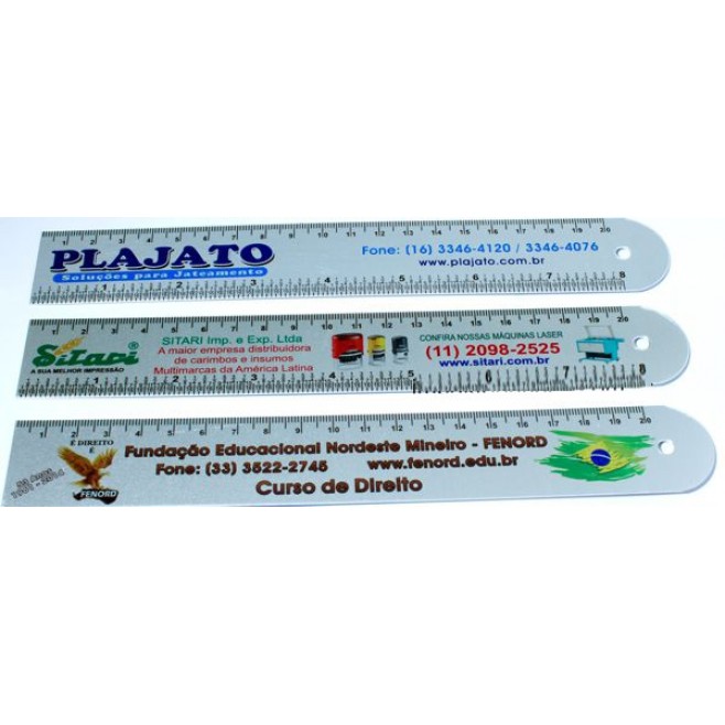 Régua Personalizada em Aluminio