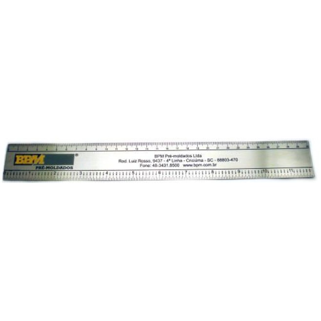 Régua em Inox Personalizada
