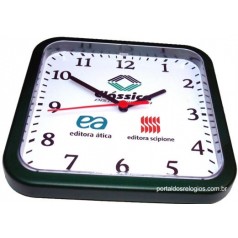 Relógio de Parede Personalizado Quadrado 22Cm