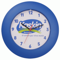Relógio de Parede Personalizado Redondo Borda Larga 30 Cm