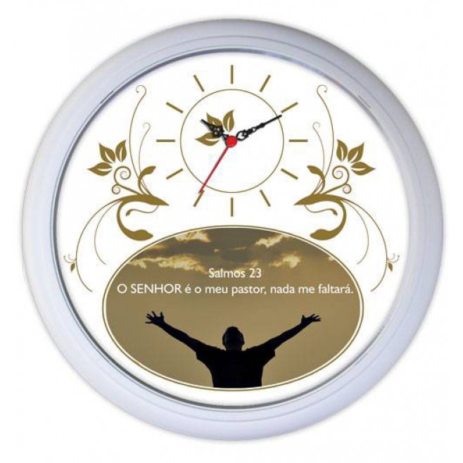Relógio de Parede Personalizado Redondo 30 Cm