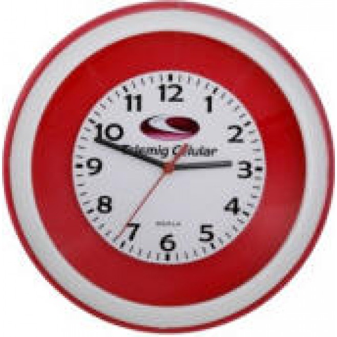 Relógio de Parede Personalizado Redondo de 30 Cm Com Aro Decorativo