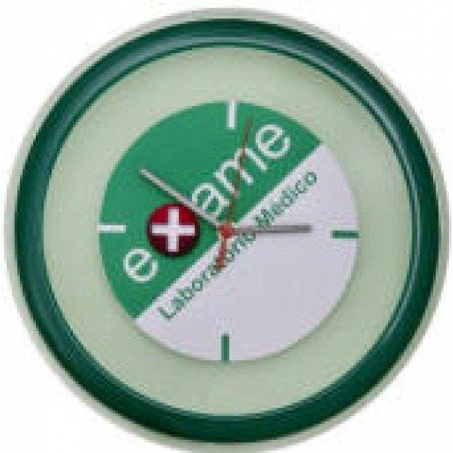 Relógio de Parede Personalizado Redondo de 30 Cm Com Aro Decorativo