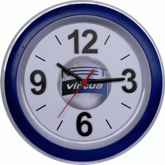 Relógio de Parede Personalizado Redondo de 30 Cm Com Aro Decorativo