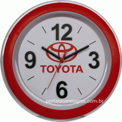 Relógio de Parede Personalizado Redondo de 30 Cm Com Aro Decorativo