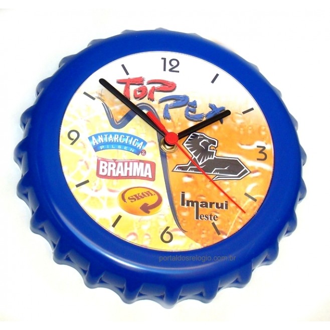 Relógio de Parede Personalizado Tampa 27,5 Cm