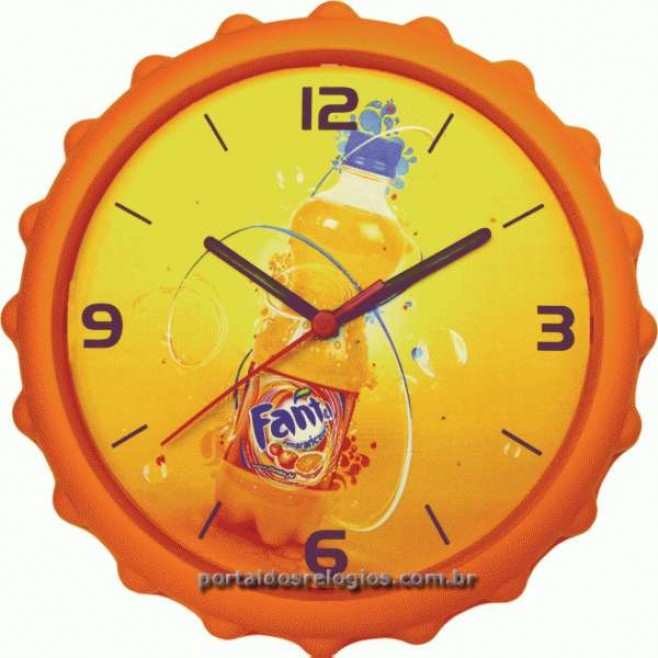 Relógio de Parede Personalizado Tampa 27,5 Cm