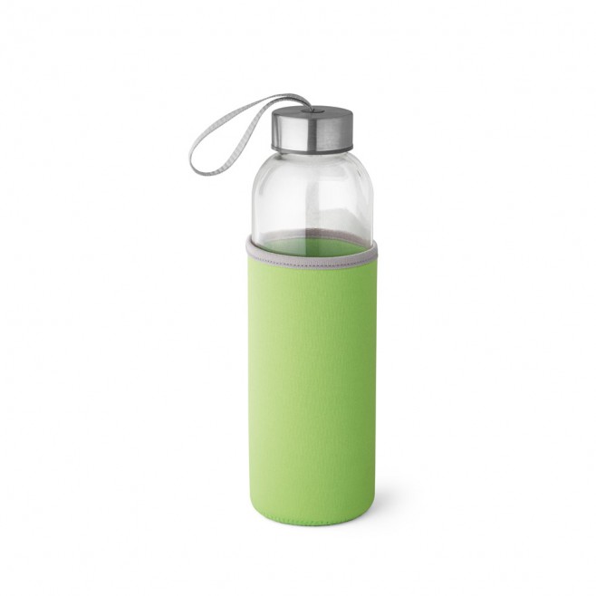Squeeze em Vidro e Aço Inox personalizado