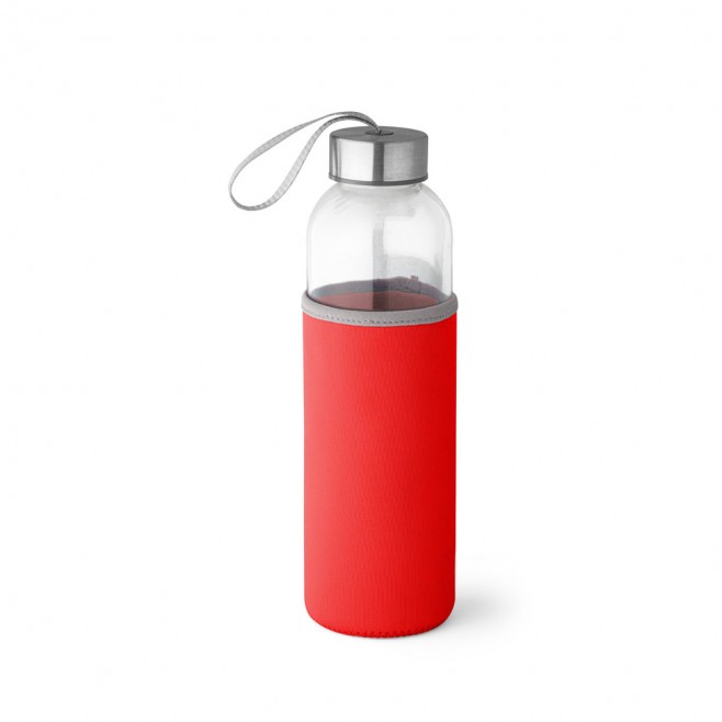 Squeeze em Vidro e Aço Inox personalizado