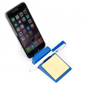 Porta Celular Plástico com bloco e caneta  Ajustável