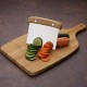 Kit Para Cozinha Em Bambu / Inox Com Espátula Multiuso - 3 Pçs