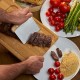Kit Para Cozinha Em Bambu / Inox Com Espátula Multiuso - 4 Pçs