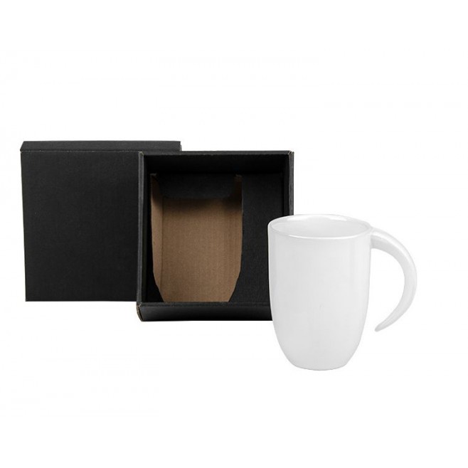 Caneca em Cerâmica Branca. Capacidade: 350 ml