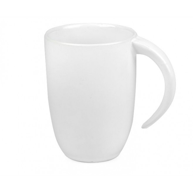 Caneca em Cerâmica Branca. Capacidade: 350 ml