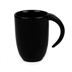 Caneca em Cerâmica Preta. Capacidade: 350 ml