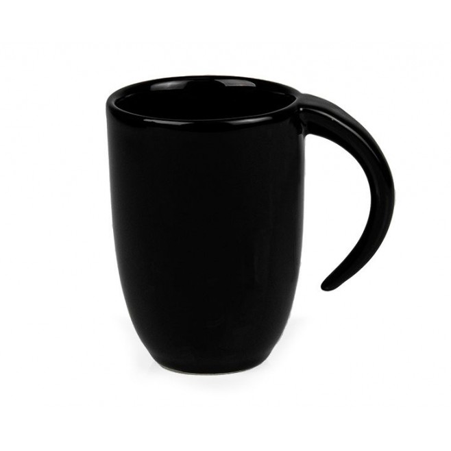 Kit Canecas Em Cerâmica Preta - 350Ml