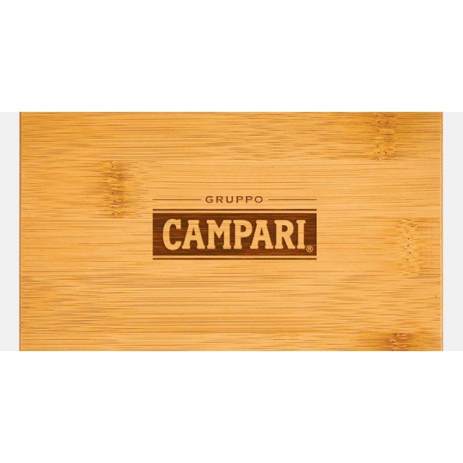 Kit Para Vinho Com Estojo em Bambu - 6 Pçs Personalizado