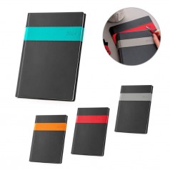 Agenda diária com fecho magnético personalizada
