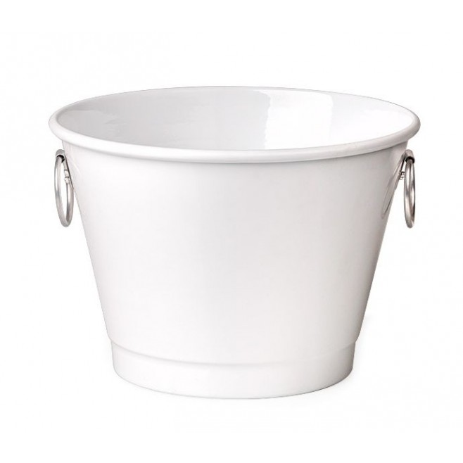 Balde Para Gelo Com Argolas - Branco - 4,5L