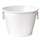 Balde Para Gelo Com Argolas - Branco - 4,5L