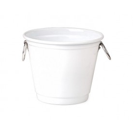 Balde Para Gelo Com Argolas - Branco - 3L