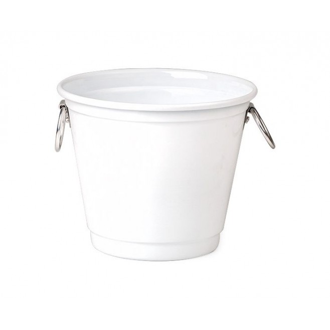 Balde Para Gelo Com Argolas - Branco - 3L