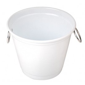 Balde Para Gelo Com Argolas - Branco - 3L