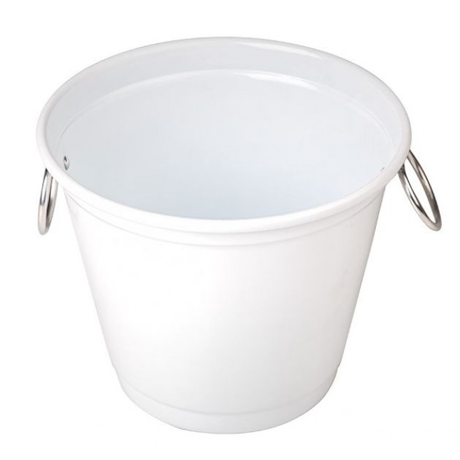 Balde Para Gelo Com Argolas - Branco - 3L