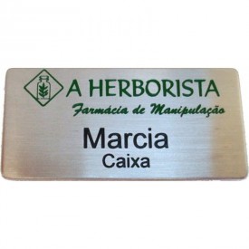 Boton Crachá em Inox Personalizado