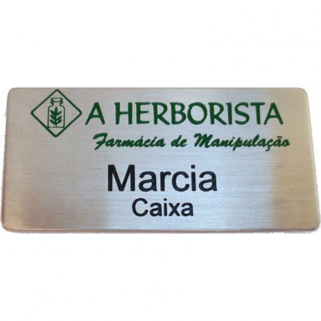 Boton Crachá em Inox Personalizado
