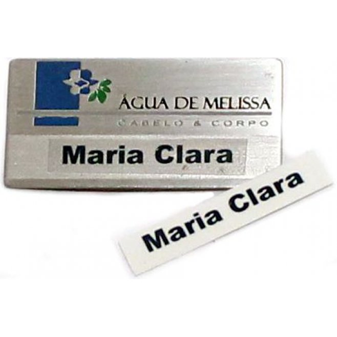 Boton Crachá em Inox Personalizado