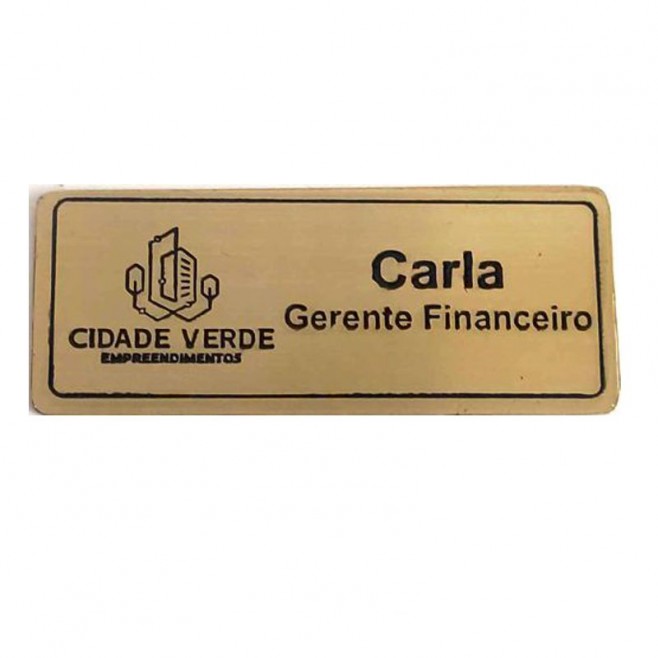 Boton Crachá em Latão