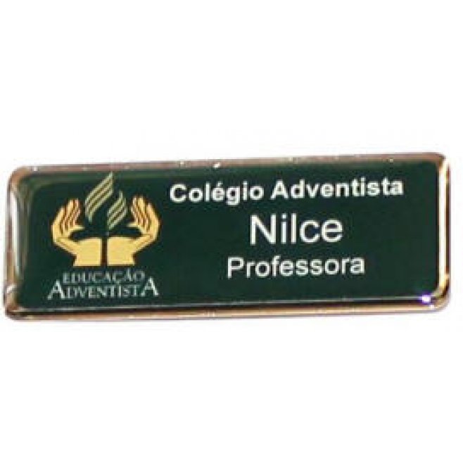 Boton Crachá Resinado Personalizado