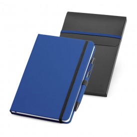 Kit de caderno A5 e esferográfica 