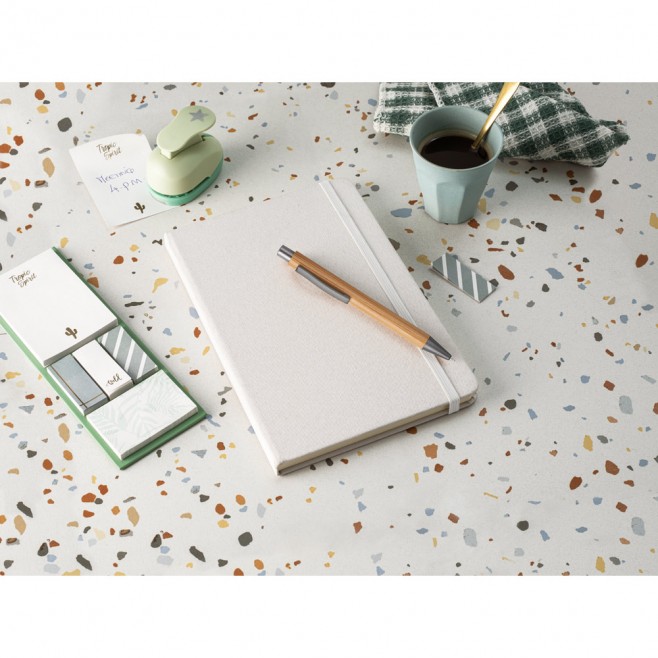 Caderno  com tratamento antibacteriano 
