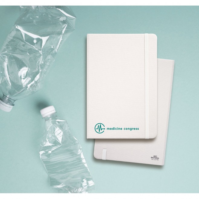 Caderno  com tratamento antibacteriano 
