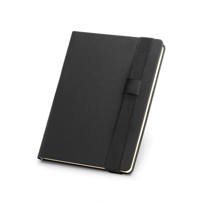 Caderno Capa Dura Couro Sintético e Porta Esferográfica 145 X 210 Mm