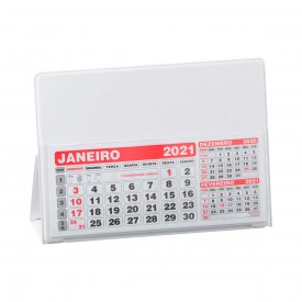 Calendário de Mesa em Pvc Personalizado 11,7X 16,5