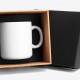  Caneca Em Cerâmica Branca 270 Ml Em Caixa Com Elástico