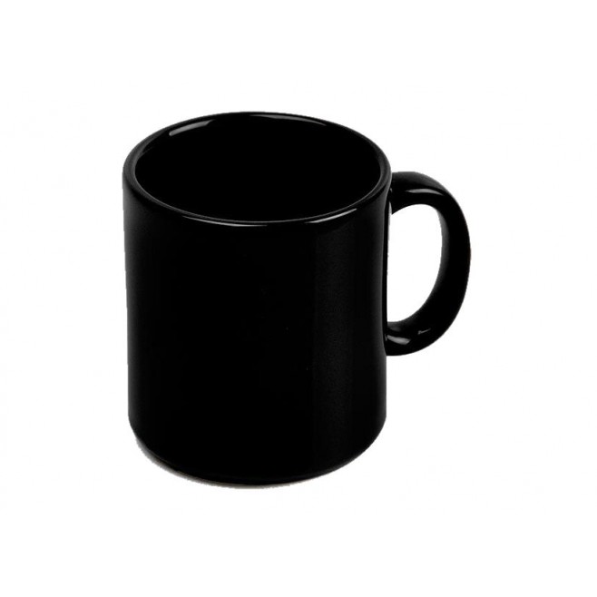 Caneca Em Cerâmica Preta - 270Ml