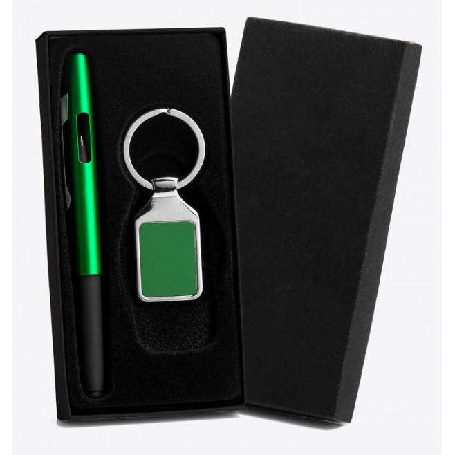 Caneta E Chaveiro Em Abs / Metal Personalizada